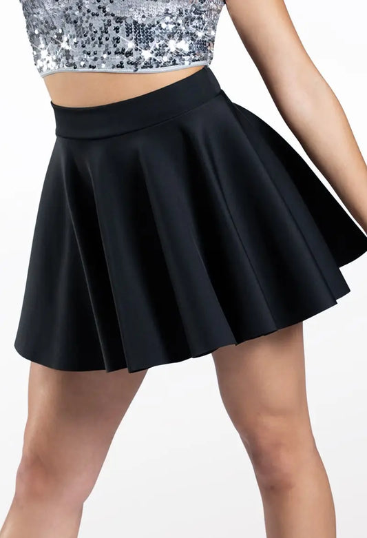 Pre-Owned Skirt Costume Medium Adult Weissman S8250 Black Skater Skirt w/Briefs