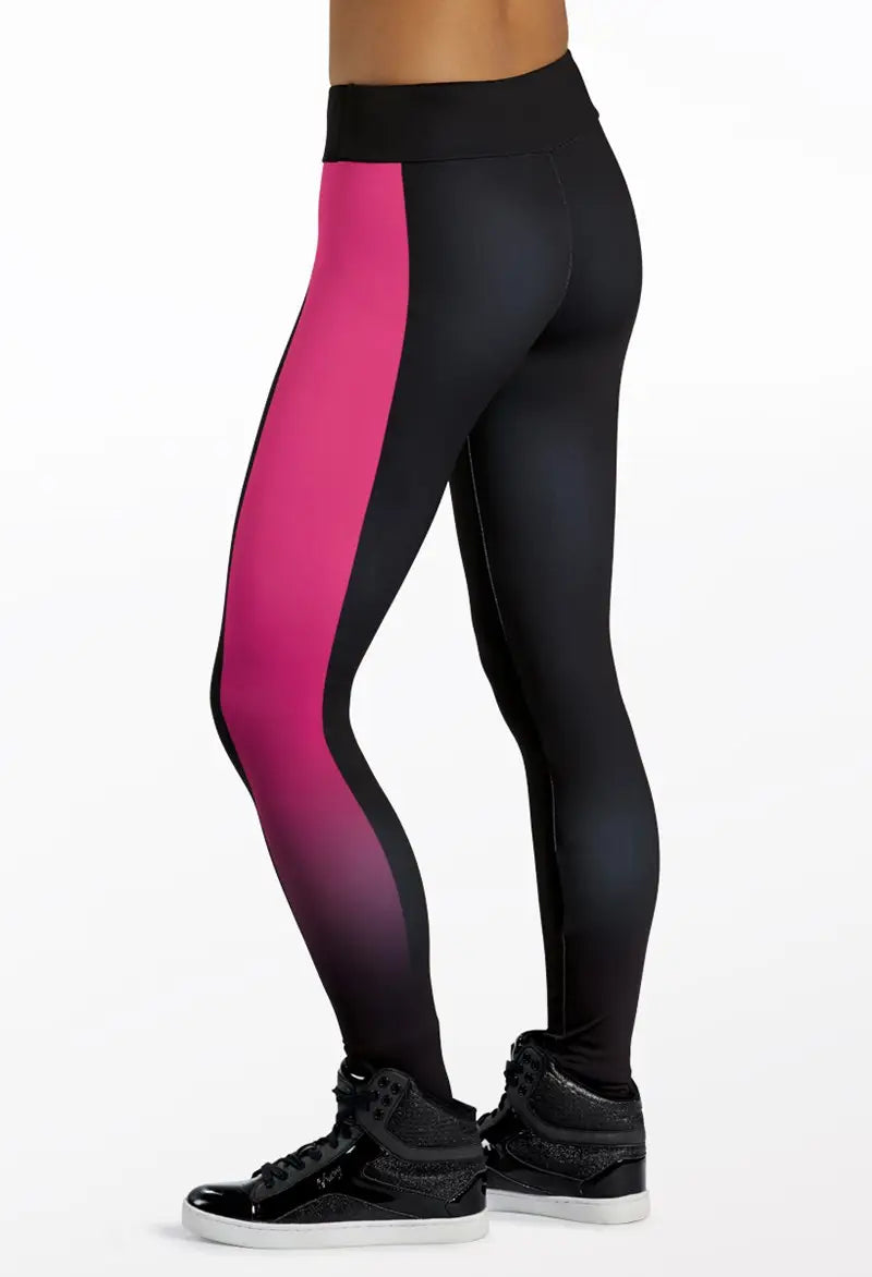 Pre-Owned Leggings Balera SP006 Medium Child Black Pink Jazz Acro