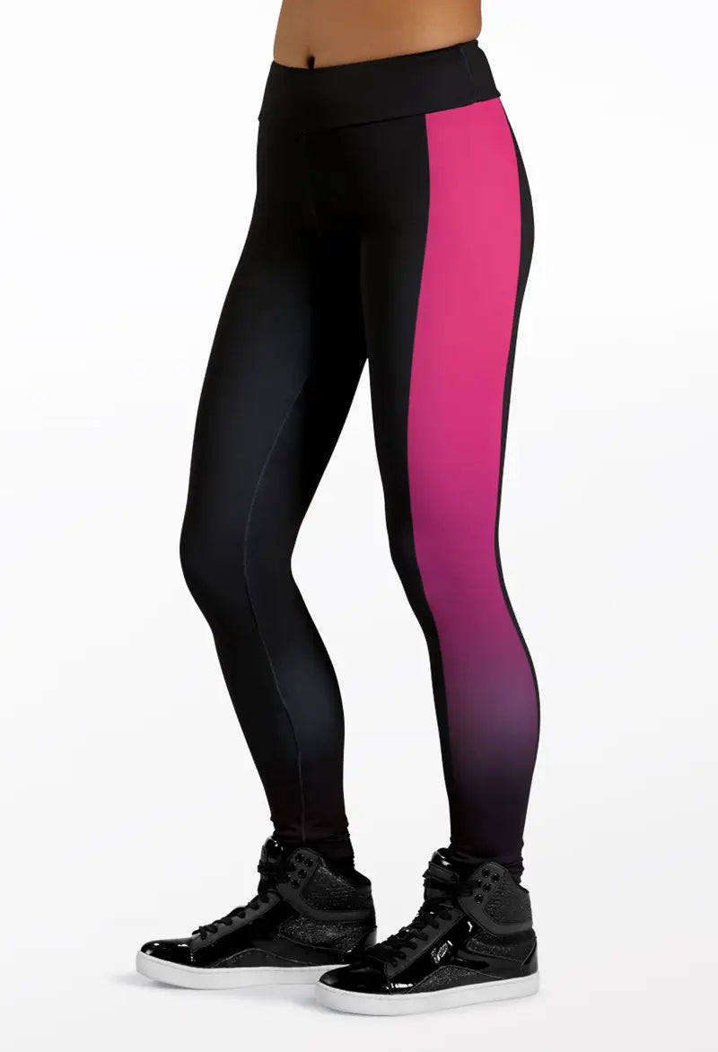 Pre-Owned Leggings Balera SP006 Medium Child Black Pink Jazz Acro