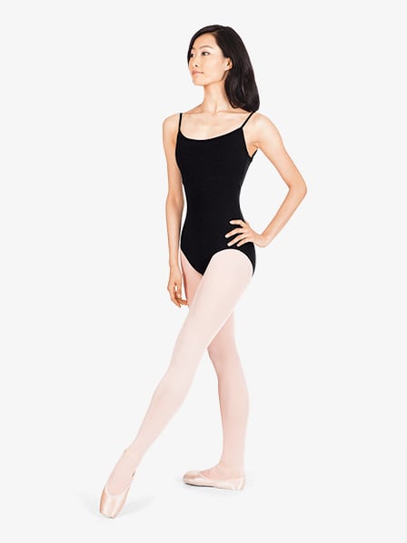 Pre-Owned Leotard Theatricals TH5509 XL Adult Black Twist Back Ballet Jazz