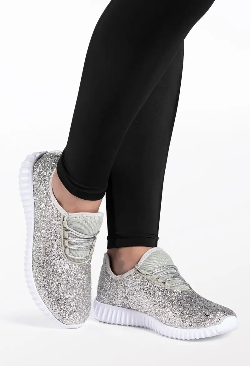 Pre-Owned Hip Hop Trainer by Weissman W350 Silver Sparkle 3M Kids